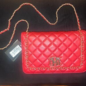 Stylish Red Diamond Quilted Women's Bag